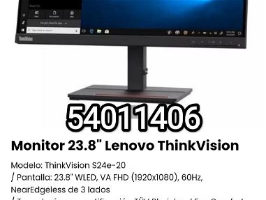!!!Monitor 23.8" Lenovo ThinkVision Nuevo y sellado en su caja. Modelo: ThinkVision S24e-20!!! - Img main-image