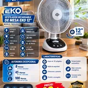 ✅ MEJOR IMPOSIBLE ✅ VENTILADOR RECARGABLE DE MESA EKO, MUY BUENA AUTONOMÍA. TELF 54833699 - Img 57513378
