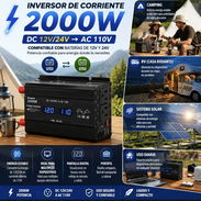 Inversor 2000w pico 12/24VDC a 110VCA 58747374 - Img 56731137