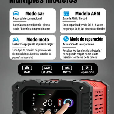 Cargador inteligente de batería 12V 24V 20a - 2/10