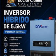 Kit solar de 5.5 kw Dos Baterías de 51.2 v x 100 ah,haciendo 10 kw de batería - Img 56863477