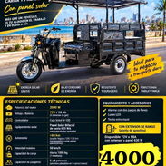 TRICICLO ELÉCTRICO BRYDERK-TOPMAQ_CON EXTENSOR DE RANGO Y PANEL SOLAR DE 630W_* 💵PRECIO: 4000 usd - Img 58440760