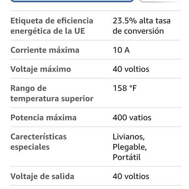 Panel Solar Plegable 400w - 5/6
