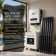 ☀️ KIT SOLAR 6KW - 16KW RESPALDO - FELICITY / BLUESUN ☀️ 💰7600 📦 INCLUYE: - Inversor Híbrido MUST 6kW 110/220V - Bate - Img 57553362