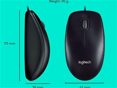 Combo Mouse y Teclado Logitech MK120   Logitech MK120 - Combo de escritorio y teclado USB con cable 53828661 - Img 65815663