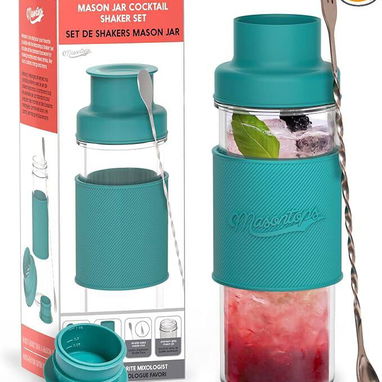 Coctelera Masontops Mason Jar con accesorios - 4/5