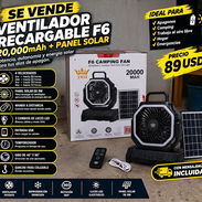 VENTILADOR RECARGABLE F6 - Img 57722847
