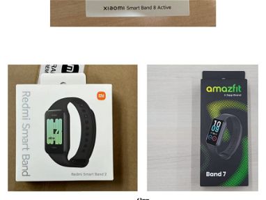 Manillas de silicona negras para:  Xiaomi Smart band 8 active, Redmi smart band 2, Amazfit band 7 - Img main-image