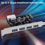 TARJETA EXPANSIÓN 4 PUERTOS USB 3.0 CON ALIMENTACIÓN, NUEVAS - Img 56840784