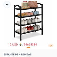 Zapatera metálica y organizador - Img 57194996