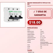 Interruptor Tripolar SPC 100A 400V CA Riel DIN 35mm 6kA VPT-0241 - Img 58063091
