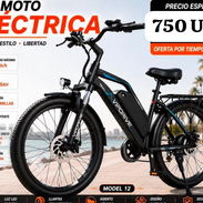 Bici eléctrica Velocidad max:25mph/h Bateria:48v/15Ah - Img 56201587