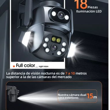 Doble camara de seguridad con alarma y sensor de movimiento - Img 111707096