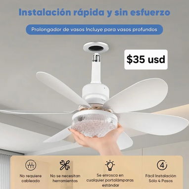 Lámparas led con Ventilador - 2/5