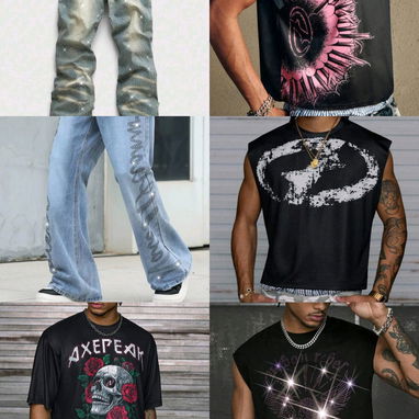 Ropa Para Hombres, Conjuntos,Cintos,Abrigos, Pulovers, Pantalones, Shorpetas Perladas - 2/4