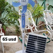 Ventilador Recargable *Solar fan* de 16" 💪 Nuevos en su caja 📦 Precio: 6️⃣5️⃣USD 💸 Características: ✅bombillo led in - Img 55626647
