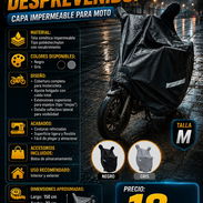 🏍️ CAPA IMPERMEABLE 🏍️ PARA MOTOS. COLO NEGRA Y GRIS DISPONIBLE. MENSAJERIA CON FACTURA. 📲 54833699 - Img 55882257