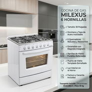 Cocina a Gas 30" MILEXUS 6 Hornillas Blanca | $480 USD con Envío Gratis + Garantía y Factura | Acero Inoxidable - Img 57705956