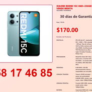 XIAOMI REDMI 15C 8GB+256GB - VERDE MENTA - Img 54839411