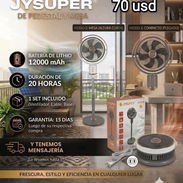 Ventilador Recargable de Pedestal Jaysuper 3 en 1 en 70 usd con autonomía de 20 horas - Img 56519746