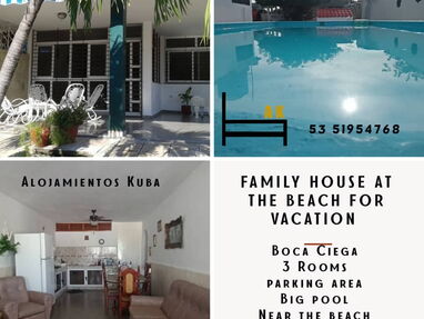 Casa en la playa con piscina  en BocaCiega.  Llama AK 50740018 - Img main-image