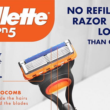 * Maquina de afeitar Gillette Fusion 5+ 5 repuestos - Img 118471153