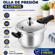 Olla de presión de 4L marca EKO. Acero inoxidable 🔷 $40 - Img 58045495