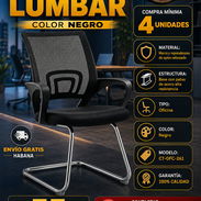 🪑LUMBAR 🪑 SILLA PARA OFICINA CON SOPORTE LUMBRA. ENTREGA GRATIS CON FACTURA. 🪑 54833699 - Img 56428468
