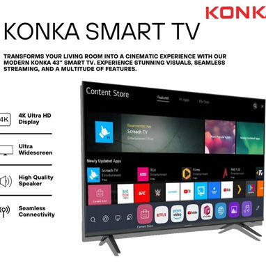 ¡Transforma tu sala en una experiencia de cine! Disfruta de tus películas con este Smart TV Konka de 43 pulgadas♨️...! - Img 127170323