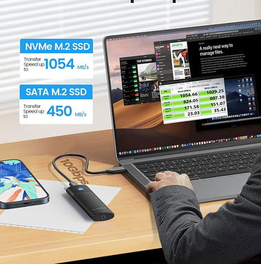 Caja Externa Orico  M.2 SATA SSD Enclosure Reader, nuevo en su caja sellado 30$ Usd - Img 56193699