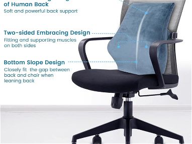 Cojín lumbar inflable para la espalda, soporte lumbar para silla de oficina, asiento de automóvil, viaje y hogar, diseño - Img 68414771