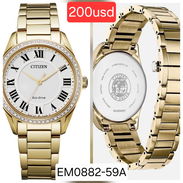 Variedad de relojes seiko coutura, citizen eco-drive, nuevos a estrenar en caja. Colores: dorado, plateado y rosa... - Img 51366072
