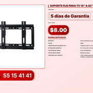SOPORTE FIJO PARA TV 14 A 42 VPT-0270 - Img 56216578