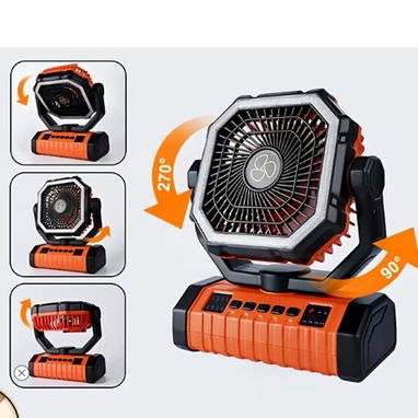 VENTILADOR RECARGABLE, BATERIA DE 20,000, CON LUZ LED INTEGRADA ,4 VELOCIDADES, WSAPP +1 (7862384808) - Img 125491188