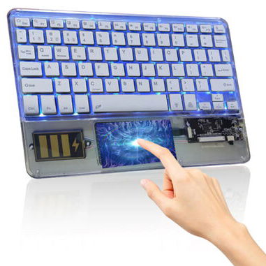 teclados RGB inalámbrico con Touchpad y mouse RGB inalámbrico ergonométricos  tel:54018133 - 3/10