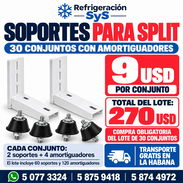 Soportes para split con amortiguadores — 30 conjuntos a 9 USD c/u - Img 54480921