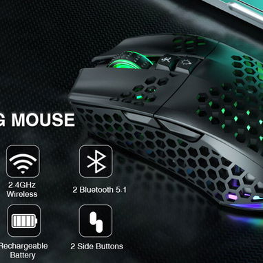 mouse RGB inalámbrico ergonométricos y teclados RGB inalámbrico con Touchpad  tel:54018133 - 3/7