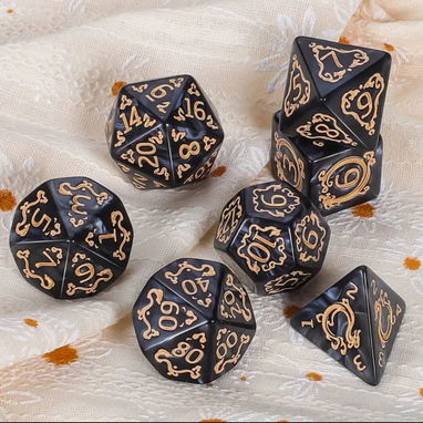 Set dados D&D Dungeons and Dragons dados para rol de mesa - Img 114628229