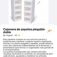 Cajonera de zapatos plegable doble - Img 57534275