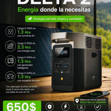 Estaciones de energía ECOFLOW, GENERCELL y Paneles - Img 122201782
