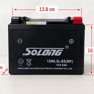 🔋 BATERÍAS DISPONIBLES EN LA HABANA PARA MOTOS Y BAKUPS 🏍️ Batería SOLONG 12V 6Ah para Moto 💰 Precio: 23 USD ✅ - Img 55874380