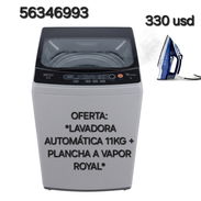 LAVADORA AUTOMÁTICA 11KG + PLANCHA A VAPOR ROYAL - Img 54483826