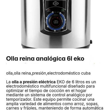Ollas Reinas Analógicas de 6L - Img 123777645