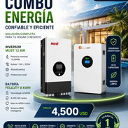 COMBO ENERGÍA LIMPIA 12KW MUST + 8KWH FELICITY 4500usd - Img 56123216