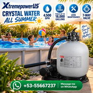 FILTRO DE ARENA 19" CON BOMBA DE PISCINA 1.5 HP (XTREMEPOWERUS) - Ese verano que te imaginas empieza con agua limpia - Img 57637182