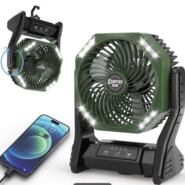 VENTILADOR RECARGABLE DE 20000mha CAMPING FAN - 2/3