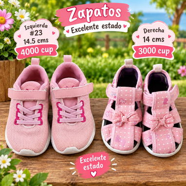 Zapatos excelente estado y también nuevos para niñas de 6 meses a 3 años - 8/10