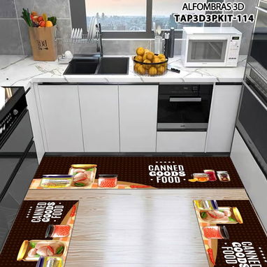 Alfombra de cocina de 3piezas - 3/5