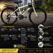 BICICLETA URBANA HERE 24", ENTREGA DE FACTURA. COLORES DISPONIBLES ROJA, NEGRA Y BLANCA. VARIEDAD DE MOTOS Y BICICLETAS - Img 57123626