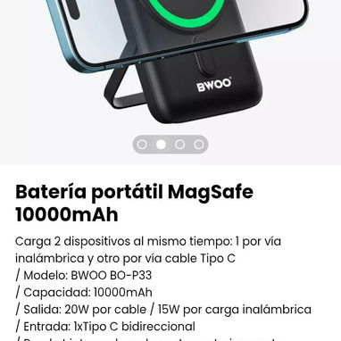 Batería portátil MagSafe 10000mAh. Puede cargar 2 dispositivos al mismo tiempo. Nuevo - Img 108749159